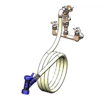 product of T&S Brass B-0273 Washdown Faucet, Wall Mount, Adjustable 8" Centers