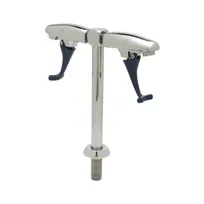 product of T&S Brass B-1215-12 Double Glass Filler Faucet, 12" Deck Mount Pedestal