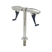 product of T&S Brass B-1215 Double Glass Filler Faucet, Pedestal, Push Back, Wall Mounted