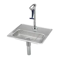 product of T&S Brass B-1230 Water Station, Drop-In, 10-1/2" 18 Ga. Stainless Steel Drip Pan
