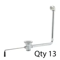 product of T&S Brass B-3940-01M Waste Valve, Twist Handle, 3" Sink Opening