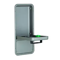 product of T&S Brass EW-7656WC Recessed Wall Mount Eyewash, 32"H x 14"W x 5"D, Chrome Brass, Stainless Steel