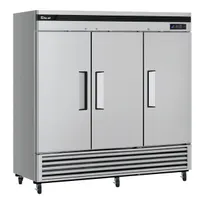 product of Turbo Air TSR-72SD-N 81" 3-Section Super Deluxe Reach-In Refrigerator w/ 3 Solid Doors, Bottom Mount, 64 cu. ft.