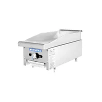 product of Turbo Air TAMG-12 12" Countertop Manual Gas Griddle, 3/4" Steel Plate, 22.000 BTU