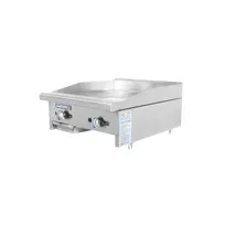 product of Turbo Air TAMG-24 24" Countertop Manual Gas Griddle, 3/4" Steel Plate, 44.000 BTU
