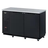 product of Turbo Air TBB-2SBD-N6 Super Deluxe Back Bar Cooler with Solid Door, Two Section 19 cu. ft.