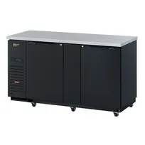product of Turbo Air TBB-3SBD-N6 69" Super Deluxe Back Bar Cooler with Solid Door, Two Section, 23 cu. ft.