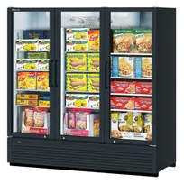 product of Turbo Air TGF-72SDH-N 78" 3 Glass Door Freezer Merchandiser, White or Black, 62.2 cu. ft.