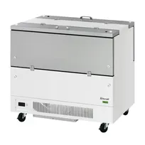 product of Turbo Air TMKC-49-2-WS-N6 49" Dual Sided Milk Cooler, Cold Wall, 12 Crates Capacity