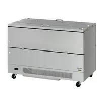 product of Turbo Air TMKC-58-2-SS-N6 58" Dual Sided Milk Cooler, Cold Wall, 16 Crates Capacity