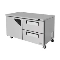 product of Turbo Air TUR-60SD-D2-N 60" Undercounter Refrigerator, Stainless Steel, 17 cu ft, 1 Door 2 Drawers