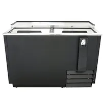 product of U-Star USBC-50 50" Flat Top Bottle Cooler by Admiral Craft w/ 2 Sliding Lids, 14 cu. ft.