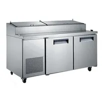 product of U-STAR USPZ-2D 71" 2-Section Refrigerated Pizza Prep Table w/ 2 Doors, 17 cu. ft.