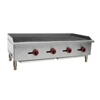 product of Cookline CCB-48 48" Countertop Gas Radiant Charbroiler w/ (4) Burners, 120.000 BTU
