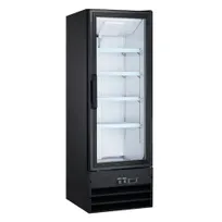 product of Coldline G10-B - 21" 1-Section Glass Door Refrigerator, 9.1 cu ft, Black, R290, LED Light
