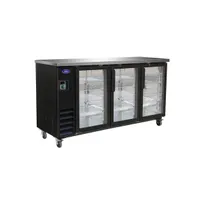 product of Valpro VP72G 73" Refrigerated Back Bar Cabinet w/ 17 Cu Ft, 3 Glass Doors, 6 Shelves, Digital