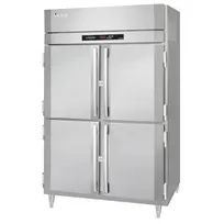 product of Victory HRSA-2D-S1-EW-HD-HC Half Height 4-Door Dual Temp Holding Cabinet, 48 cu ft Stainless Steel