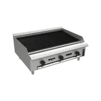 product of Venancio USA PCB36G-CT 36" Countertop Gas Radiant Charbroiler w/ (3) Burners, 90.000 BTU