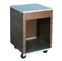 product of Vollrath 38720 2-Series Portable Cashier Station, 24"W x 24"D x 35"H, Stainless Steel Top, Granite Vinyl-Clad Steel Base