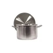 product of Vollrath 3904 Optio Sauce Pot with Cover, 16 Qt, 12" Dia., 8" Deep, Stainless Steel, Induction Ready