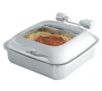 product of Vollrath 46134 Intrigue Chafer, 6 Qt (5.8L), 18/8 Stainless, Food/Water Pans, Cover, 45°/90° Hinge