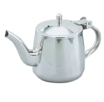 product of Vollrath 46310 Gooseneck Teapot, Stainless Steel, Mirror Finish, 10 Ounce, Hinged Cover