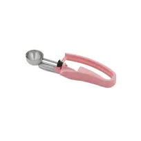 product of Vollrath 47402 Disher, .54 oz, Size 60 (1-3/8" Dia.), Stainless Steel, Pink Plastic Handle