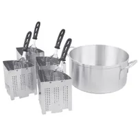 product of Vollrath 682114 Wear-Ever Steamer/Boiler Set, 18.5 qt Pot & Four 3 qt Inset Pans, NSF, Made in USA