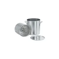 product of Vollrath 68270 Commercial Seafood Steamer/Boiler, 40 Quart, Aluminum, Complete with Basket & Cover