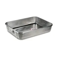 product of Vollrath 68361 Roasting Pan Top with Straps, 29-1/2 Quart, 24" x 18" x 4-3/4", 10-ga Aluminum, NSF