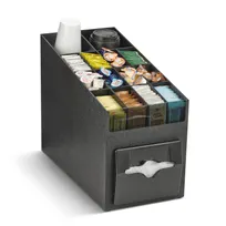 product of Vollrath CTNO-06 Napkin Dispenser, 9-1/16"Wx19-1/4"Dx15-3/16"H, 100 5"x6-1/2", Black Acrylic, USA