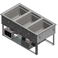 product of Vollrath FC-6HC-03120 Hot/Cold Well, Drop-In, Top Mount, (3) Pan