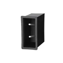 product of Vollrath FMDL-2V Flush Mount Lid Holder, 2 Stack Dome Lids, 6-3/4"W x 12"D x 13-3/8"H, Black Plastic