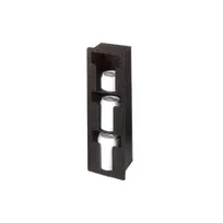 product of Vollrath FML-3V Flush Mount Lid Holder, 3 Columns, Vertical, 6-1/2"W x 5-3/8"D x 19-3/8"H, Black Plastic