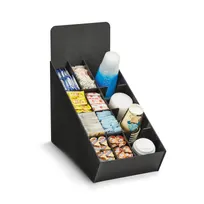 product of Vollrath LDS-4CUP Countertop Organizer, 11-1/2"W x 21-3/4"D x 20-1/4"H, Black ABS, 12 Section