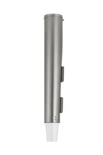 product of Vollrath PLC-2 Gravity Cup Dispenser, 25-3/4"W x 3-3/4"D, Holds 1 Sleeve, Steel, Wall/Stand Mount