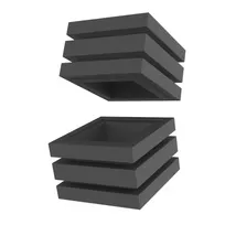 product of Vollrath V904600 Cubic Stackable Cube, 9-1/16" x 9-1/16" x 6-1/2", Wood, Black
