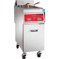 product of Vulcan 1ER50C Full Pot Floor Model Electric Fryer w/ 50 lbs, Twin Baskets, Computer Controls