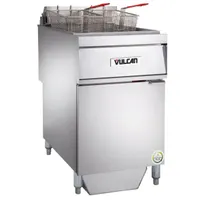 product of Vulcan 1ER85AF Full Pot Floor Model Electric Fryer w/ 85 lbs, Analog Controls, Twin Baskets