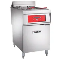 product of Vulcan 1ER85D Full Pot Floor Model Electric Fryer w/ 85 lbs, Digital Controls, Twin Baskets
