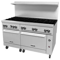product of Vulcan 60SC-10B 60" Gas Restaurant Range w/ (10) Open Burners, (1) Standard Oven, (1) Convection Oven, 358.000 BTU