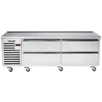 product of Vulcan ARS84 84" 4 Drawers Refrigerated Chef Base w/ Marine Edge Top, Self-Contained
