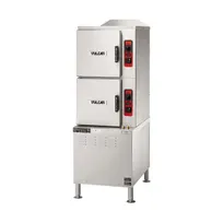 product of Vulcan C24ET10 10 Pan Floor Electric Convection Steamer w/ 2 Compartments on Cabinet Base