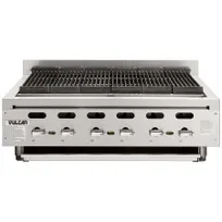 product of Vulcan VACB60-QS-PLATINUM 62" Countertop Gas Charbroiler, (11) 17,000 Btu Cast Iron Burners