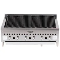 product of Vulcan VCCB36 36" Low Profile Countertop Gas Radiant Charbroiler w/ (6) Burners, 87.000 BTU