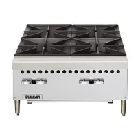 product of Vulcan VCRH36-QS-PLATINUM 36" Countertop Gas Hotplate, (6) 25,000 Btu Cast Iron Open Burners With Lift-Off Burner