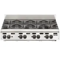 product of Vulcan VHP848 48" Countertop Gas Hotplate with (8) Burners, Infinite Controls, 240.000 BTU