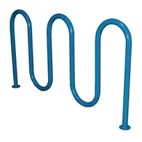 product of Wabash BRK534S Urbanscape Bike Loop, 7-Bike Capacity, Serpentine Shape, Surface Mount, Powder Coated Finish