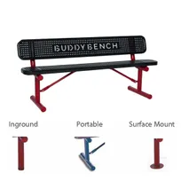product of Wabash SG303PBB Signature Series 6'L Perforated Pattern Inground Buddy Bench