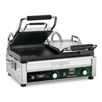 product of Waring WFG300T Double Cast Iron Sandwich Panini Grill w/ Timer, Smooth Plates, 240V